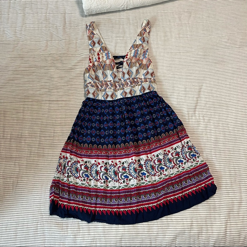 Pattern tank dress